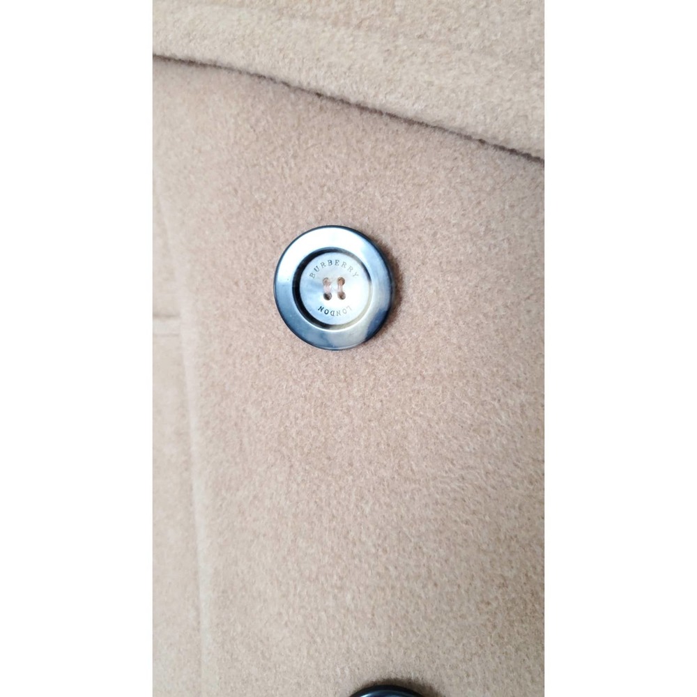 Burberry Camel Tan Wool Double-Breasted Trench Coat - Picture 13 of 15